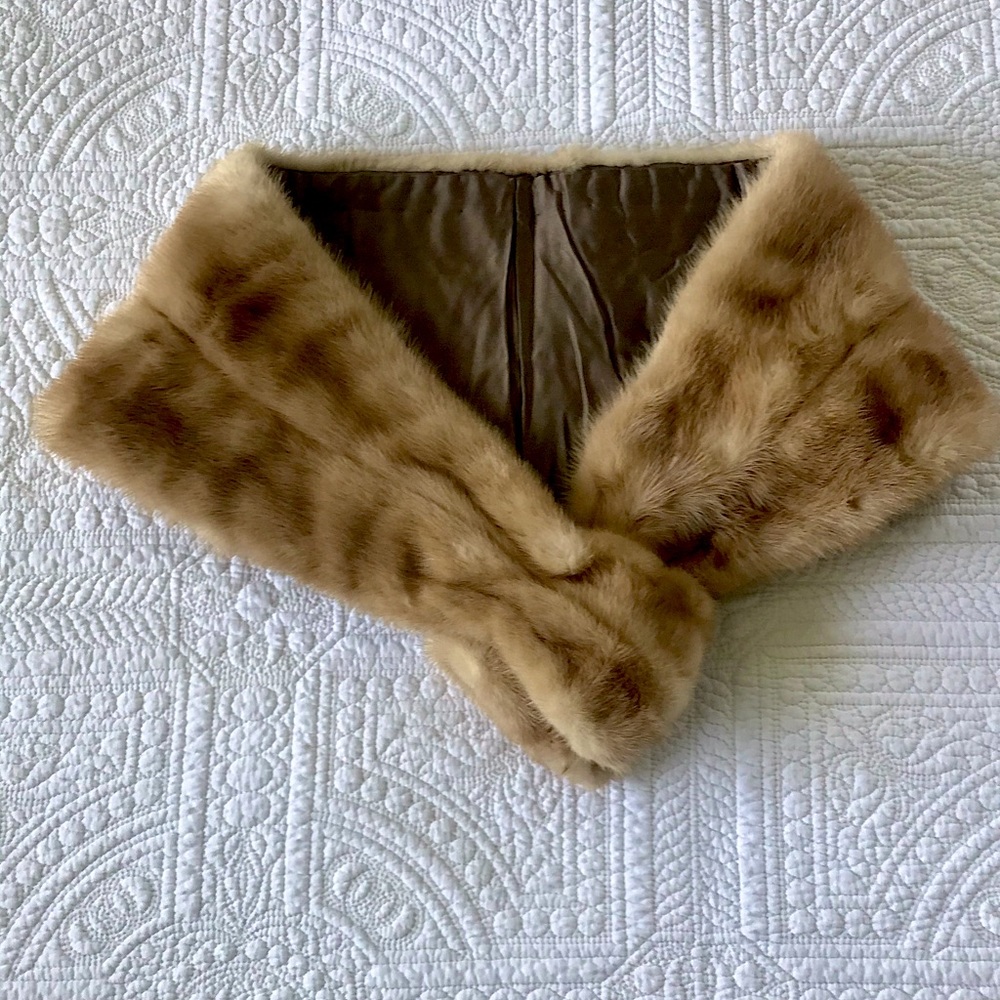 Vintage Mink Wrap / Stole Petite - Small